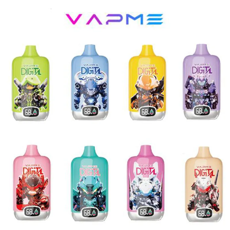VAPME DIGITAL 12000 Puffs Rechargeable Disposable Vapes Wholesale