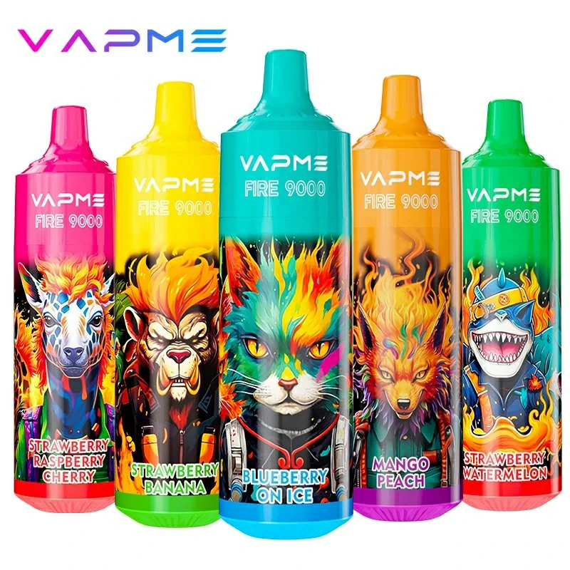 VAPME FIRE 9000 Puffs Bulk Buy Rechargeable Disposable Vapes Wholesale
