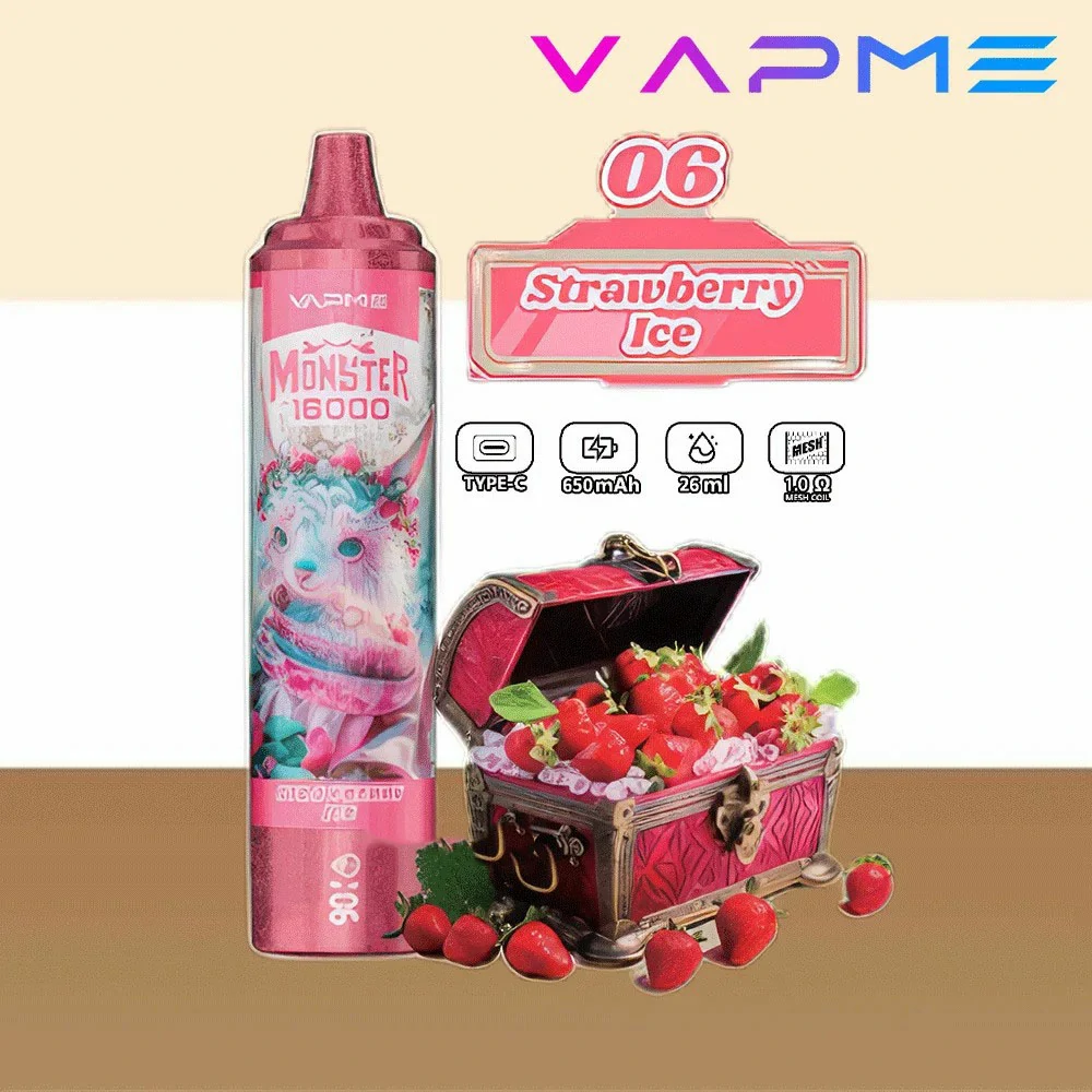 VAPME Monster 16000 Puffs Bulk Buy Rechargeable Disposable Vapes Wholesale - Image 12
