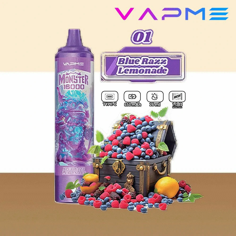 VAPME Monster 16000 Puffs Bulk Buy Rechargeable Disposable Vapes Wholesale - Image 8