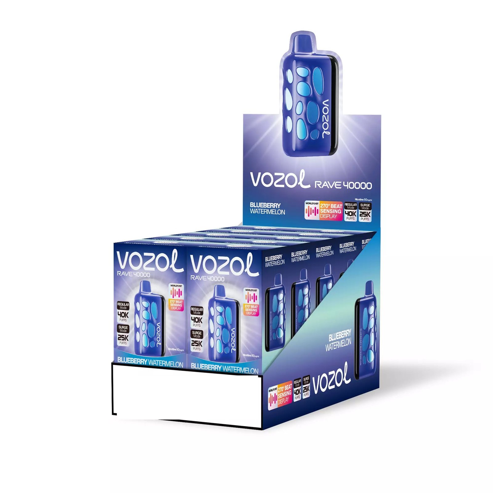 VOZOL RAVE 40000 Puffs Dual Mesh Dual Mode Digital Display Bulk Buy 40K Rechargeable Disposable Vapes Wholesale - Image 15