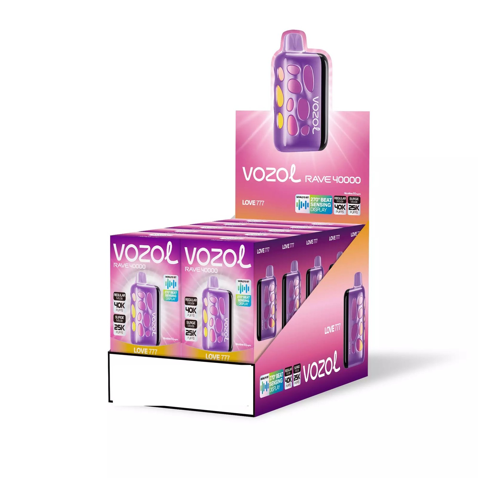 VOZOL RAVE 40000 Puffs Dual Mesh Dual Mode Digital Display Bulk Buy 40K Rechargeable Disposable Vapes Wholesale - Image 10