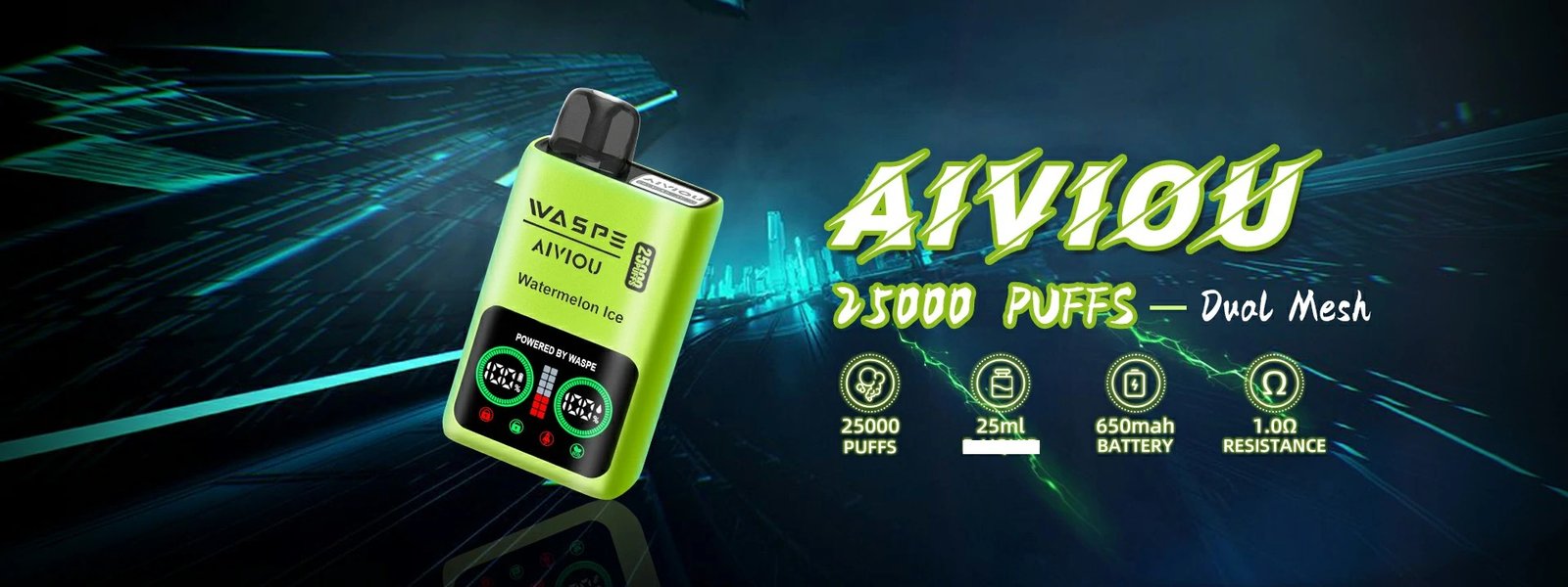 WASPE 25000 PUFFS Dual Mesh Box Bulk Buy Rechargeable Disposable Vapes Wholesale 9 WASPE 25000 PUFFS Aromatic Profiles