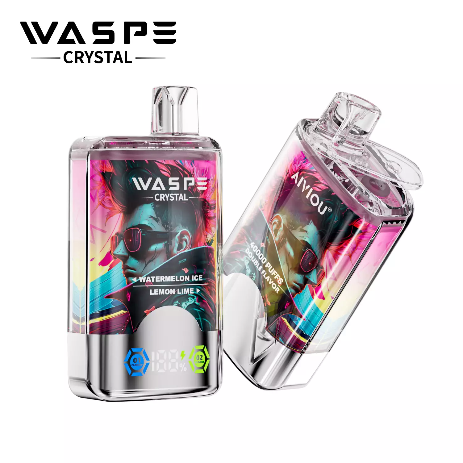 WASPE Crystal 40000 Puffs Double Taste Disposable Vapes Wholesale - Image 13