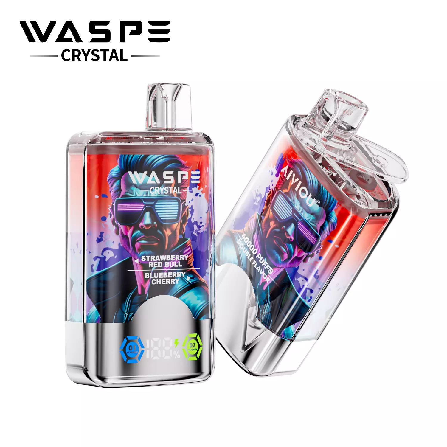 WASPE Crystal 40000 Puffs Double Taste Disposable Vapes Wholesale - Image 11