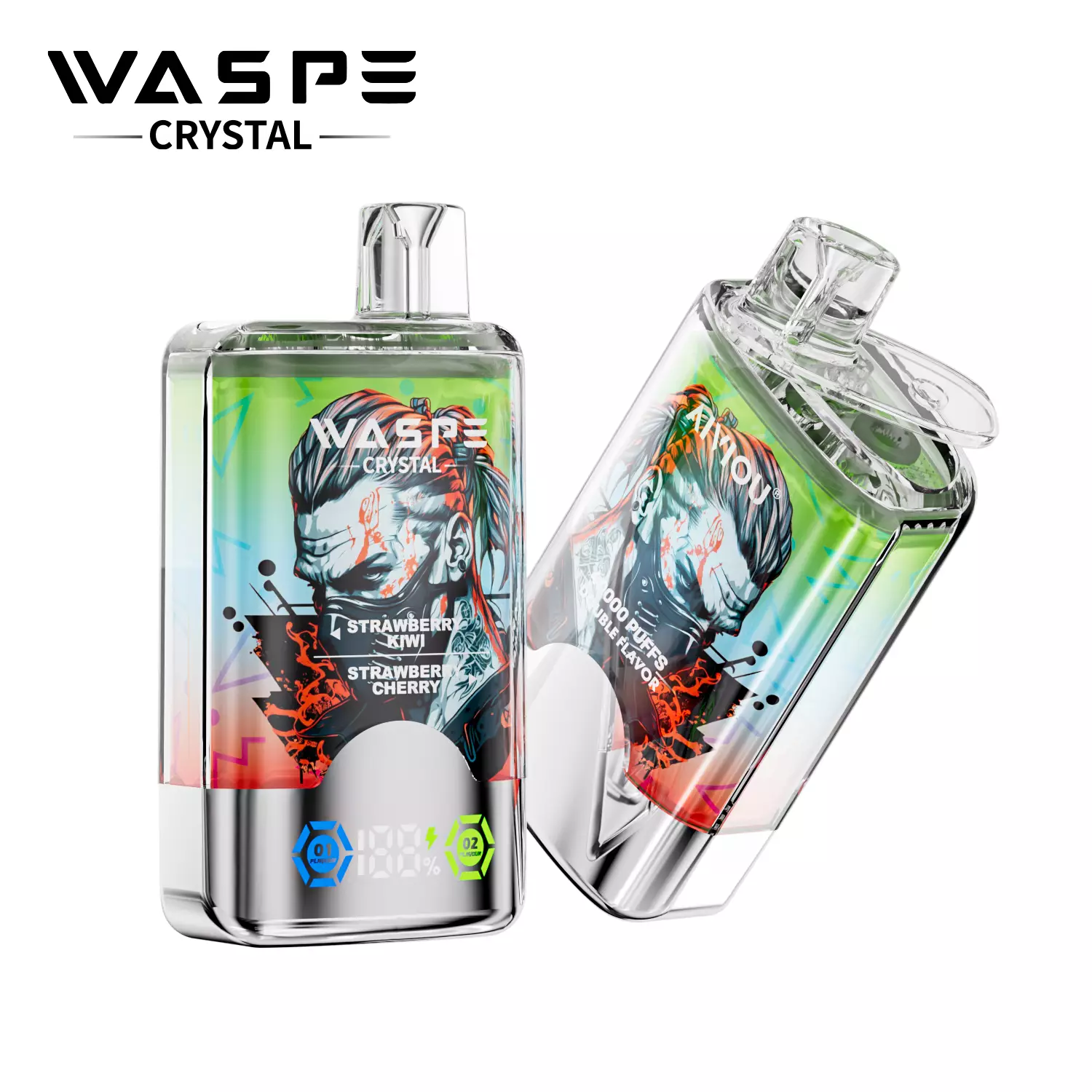 WASPE Crystal 40000 Puffs Double Taste Disposable Vapes Wholesale - Image 9