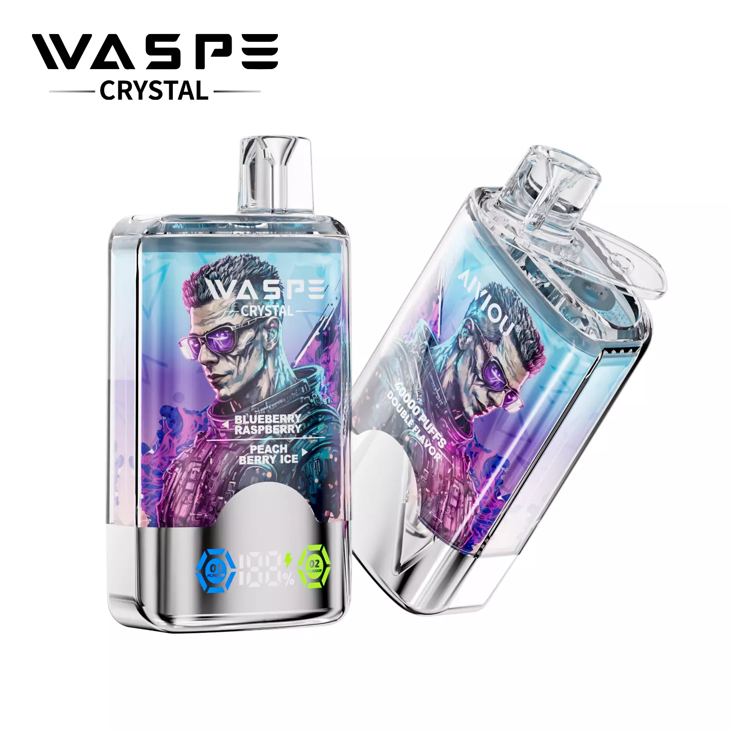 WASPE Crystal 40000 Puffs Double Taste Disposable Vapes Wholesale - Image 8
