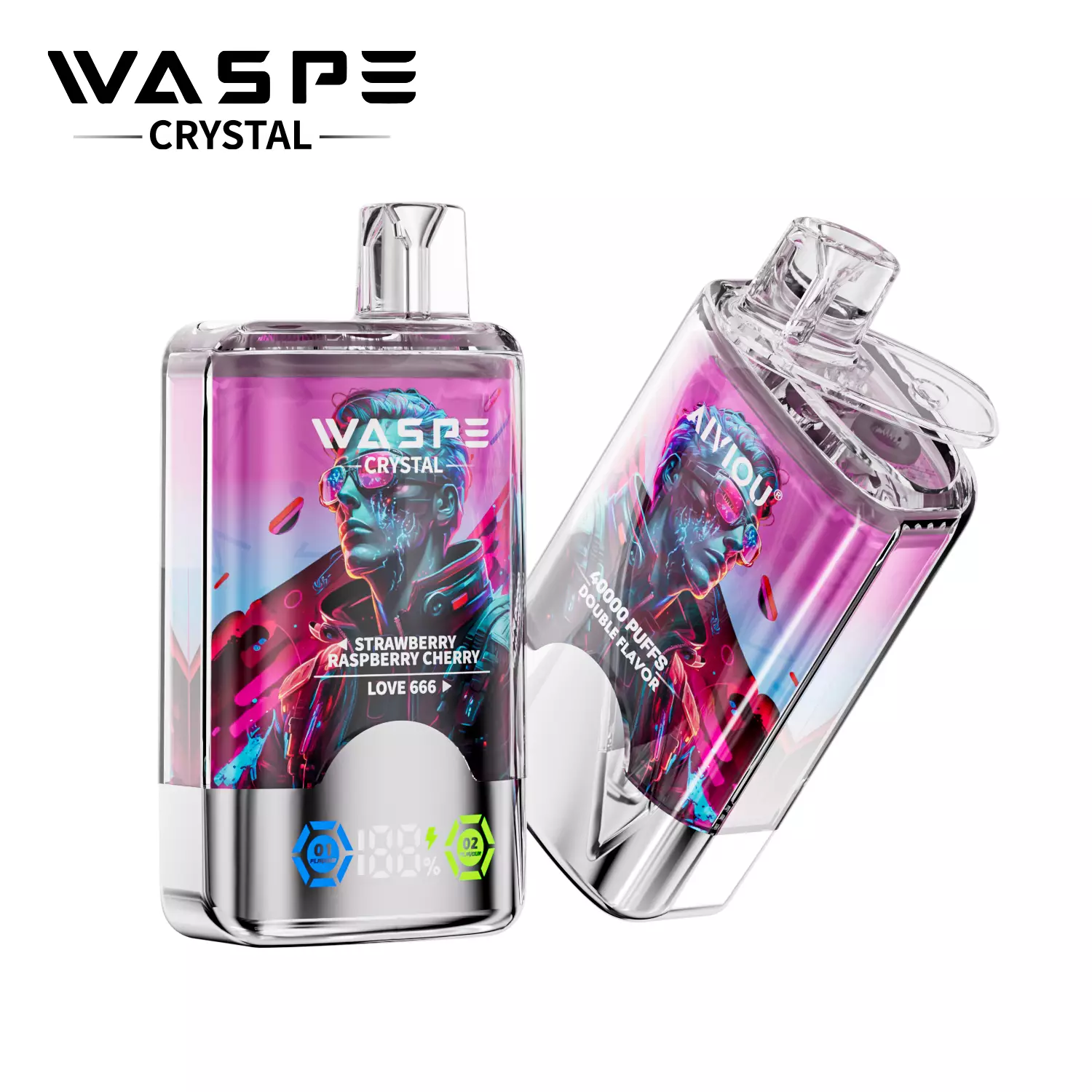 WASPE Crystal 40000 Puffs Double Taste Disposable Vapes Wholesale - Image 7