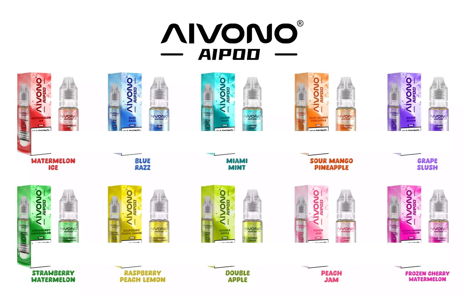 AIVONO AIM AI POD 15ML Capacity Bulk Buy 8 Wholesale AIVONA AIM AI POD 15ML Disposable Vapes for Bulk Buy